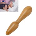 thumbnail image 1 of Palabra de Masaje de Acupuntura de Acupuntura de Pie de Madera, Mejore El Dolor Musculoso Doble Cabezal Mejorar El Dolor de Masaje Ergonímico de Pie Pequeño Para El Hogar, 1 of 7