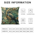 thumbnail image 6 of Nawypu William Forest Raven On Acanthus Leaves Blue Green Floral Throw Pillow Covers Inch Aesthetic Pillow Decorative Pillowcase Home Decor Living Room Cushion Case Bed Sofa Couch,Set of 2, 6 of 6