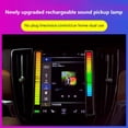 thumbnail image 4 of Sound Control Rhythm Lights, Car Music Level Lights, 32 LED 18 Colors Audio Spectrum Analyzer, Voice Activated Atmosphere Light, for Car, Gaming Room Decoration, Desktop, DJ Studio, 4 of 9