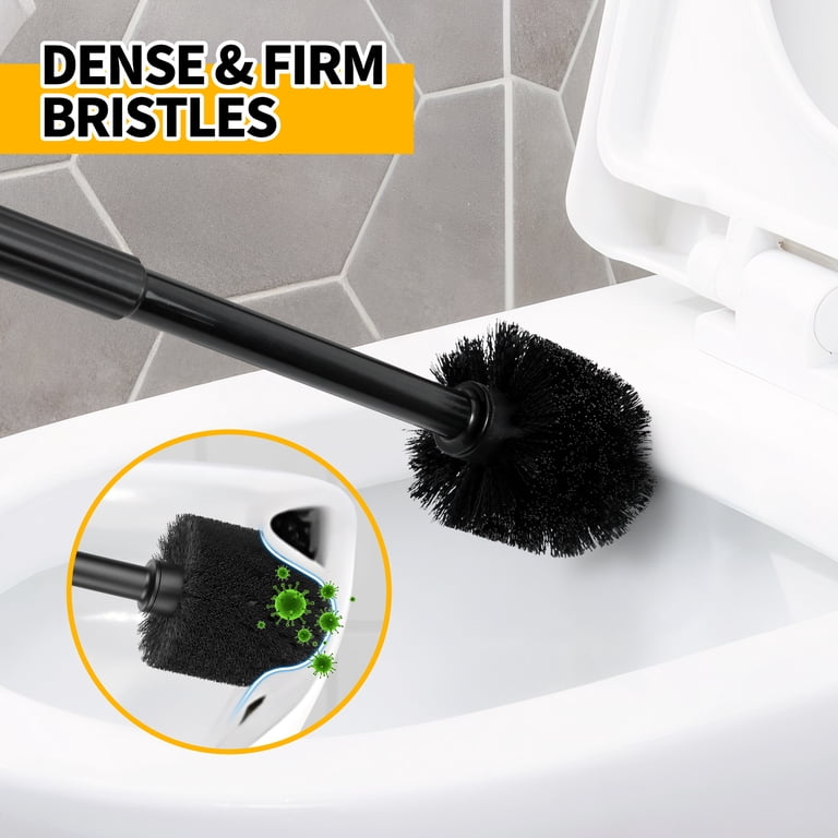 Propuri 2-Pack 2-in-1 Toilet Brush and Plunger Set, Black photo 6