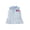 Blue, variant on Loicainy Toddler Baby Girl Button Collared Dress 6 12 18 24 Months 2T 3T 4T Casual Golf Embroidered Striped/Plaid Ruffled Hem Sleeveless Dresses