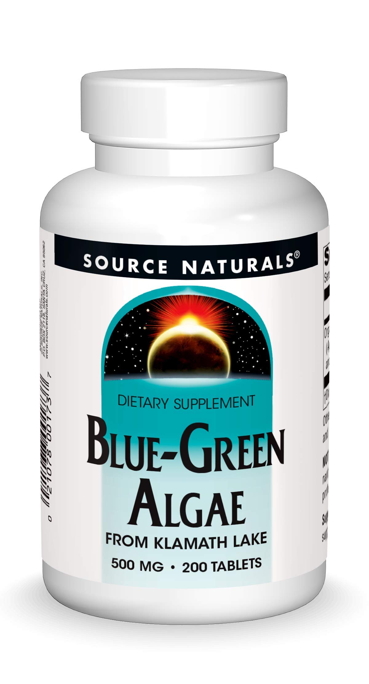 Suplemento De Algas Azul Verdes Source Naturals 200 Comprimidos 