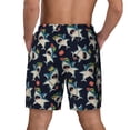 thumbnail image 2 of Haiem Cartoon Sharks Mens Swim Trunks with Compression Liner 2 in 1 Swimming Shorts Stretch Swimwear Quick Dry,Board Shorts-X-Large, 2 of 9