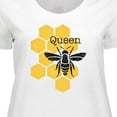 thumbnail image 4 of Inktastic Honeycomb Queen Bee Women's Plus Size T-Shirt, 4 of 5