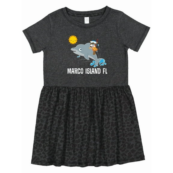 Inktastic Marco Island Florida Vacation Girls Toddler Dress