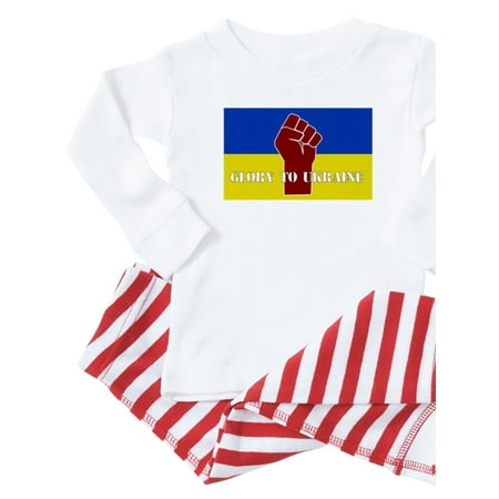 

CafePress - Glory To Ukraine Pajamas - Toddler Long Sleeve Pajama set