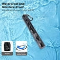 thumbnail image 6 of HOMEYA Metal Travel Pill Organizer,Portable Waterproof Large Aluminum Alloy Weekly Pill Box,BPA Free 7 Day Medicine Organizer for Vitamin,Fish Oil, Black, 6 of 8
