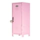 thumbnail image 3 of Caja de almacenamiento de metal en miniatura con cerradura para escritorio, organizador compacto de dos estantes, ideal para... rosa claro, 3 of 9