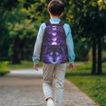 thumbnail image 3 of Pzuqiu Galaxy Wolf Kids Backpack for Elementary Students Ages 6-12 with Adjustable Straps Large Capacity 17 Inch School Bag Breathable for Back to School Daily Use Travel, 3 of 7