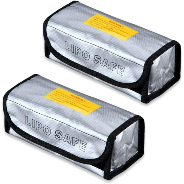 Sac de sécurité de batterie Lipo, étui de protection Lipo, sacs de charge  de batterie, sac de rangement ignifuge, pour une charge sûre, batterie au  lithium de transport