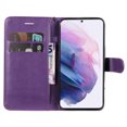 thumbnail image 4 of Nalacover Wallet Case for Samsung Galaxy S23 Plus, Card Slots Holder Magnetic Clasp Premium Luxury PU Leather Flip Folio Cover with Kickstand Wrist Strap Soft Silicone Shockproof Case,Purple, 4 of 7