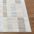 thumbnail image 5 of Hauteloom Chouko Broken Striped Area Rug - Modern Geometric Carpet for Living Room, Bedroom Area Rug - Contemporary - Silver Gray, Metallic Silver, Light Brown - 7'10" x 10' (8x10 Area Rug), 5 of 19