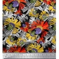 thumbnail image 1 of Soimoi Cotton Duck Fabric Flower Artistic Printed Fabric 1 Yard 42 Inch Wide, 1 of 3