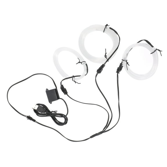 KONTONTY 1Pack Car Interior Decor Blue Rope Light for Car Decor with Bendable and High Brightness 58.95x0.39x0.39in