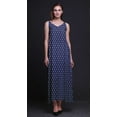 thumbnail image 3 of Bimba Rayonne Bloc Imprimé Femmes Robe Longue Chic Bohème Été Maxi Plage Porter-Moyen, 3 of 4