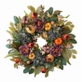 thumbnail image 2 of Halloween Wreath, Handcrafted Floral Garland, Velvet Bow Design, Halloween Wreaths For Front Door, Fall & Halloween Decor, 2 of 7