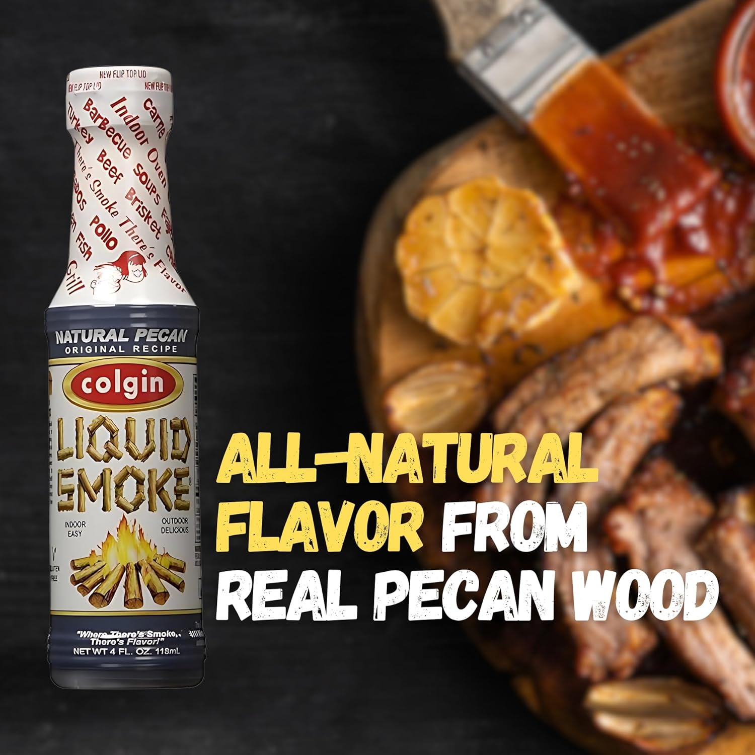 (Pack Of 12) Colgin Liquid Smoke Pecan 4 Oz