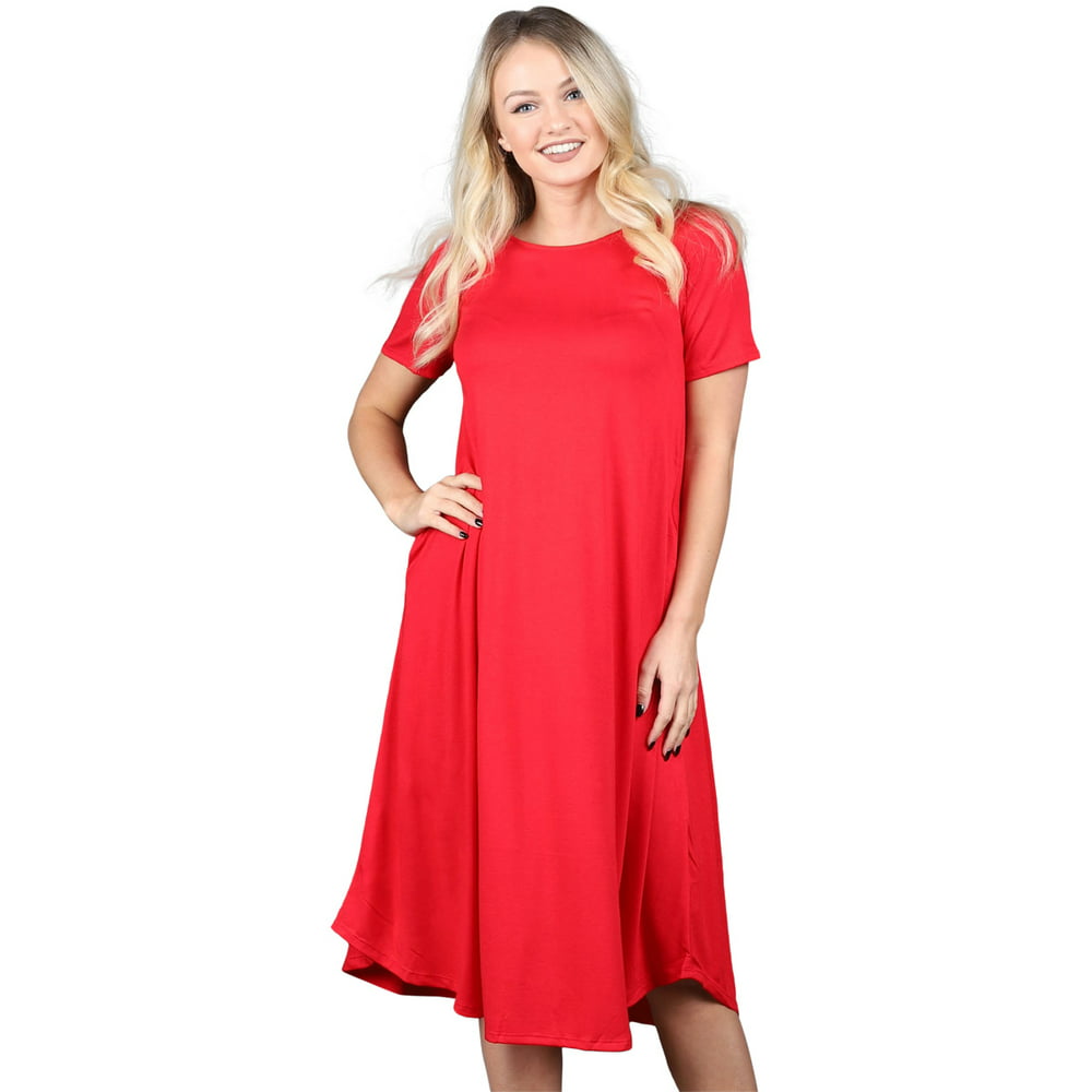 Zenana Outfitters - Everyday Tee Dress - Walmart.com - Walmart.com