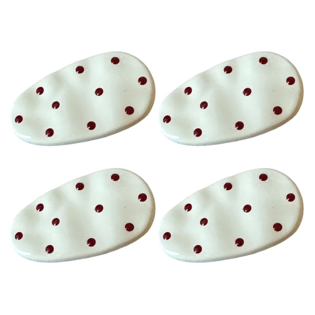 4pcs Hairpins Non-Slip Teeth Dotted Design Korean Style Hair Clips Bangs Fixing Clips Lightweight Hair Accessories