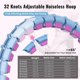 thumbnail image 2 of Fitness Hula Hoop Hillhub 65 pulgadas 32 nudos talla grande para mujer, 2 of 9