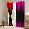 thumbnail image 3 of Abstract Ombre Curtains 30%-50% Blackout Pink Red Black Curtains & Drapes for Living Room,Gradient Geometry Striped Window Curtains,Geometric Stripes Window Treatments, 3 of 6