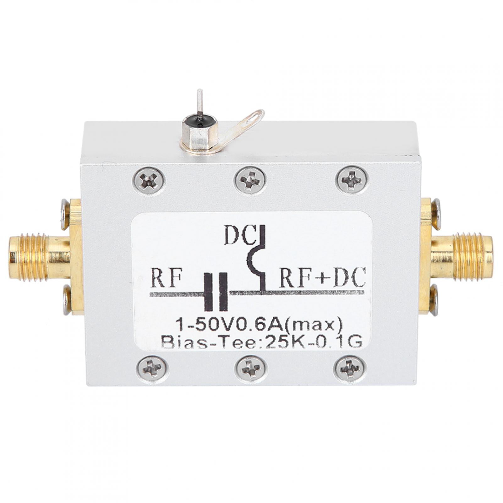 RF Broadband Module DC Blocker Module Coaxial Feed Low Insertion Loss 25K‑100MHz 