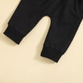 thumbnail image 3 of Kaprioy Toddler Baby Boy Outfits Fall Winter Clothes Contrast Color Long Sleeve Sweatshirt Pullover Tops + Elastic Waist Joggers Pants Outfit Set, 3 of 7