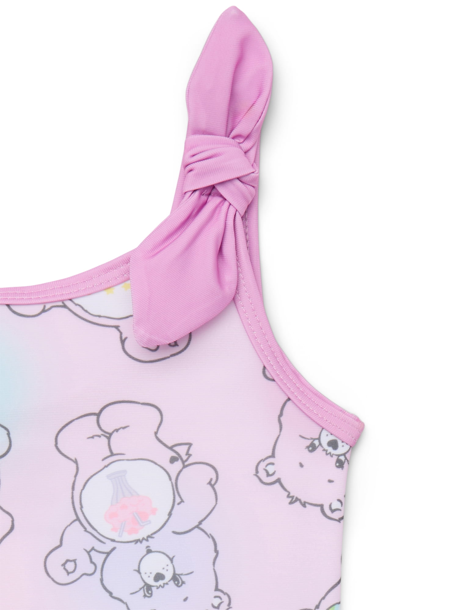 Care Bears Toddler Girls One-Piece Swimsuit with UPF 50+, Sizes 2T-4T