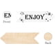 thumbnail image 4 of 3 piezas de madera "Disfruta de las pequeñas cosas de la vida", letrero de madera con forma de flecha, placa colgante, decoración de pared, casa de campo, cocina rústica con agujero, 4 of 9