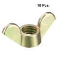 thumbnail image 2 of Unique Bargains M8 Wing Nuts Zinc Plated Fasteners Parts Butterfly Nut Bronze Tone 10pcs, 2 of 3