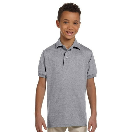 Jerzees Youth 5.6 oz. SpotShield™ Jersey Polo S OXFORD