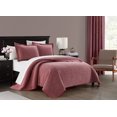 thumbnail image 2 of NY&C Home Austin 3-Piece Floral Cotton Quilt Set, Queen, Wine, 2 of 2