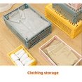 thumbnail image 3 of Organizing Storage Baskets Case Folding Student Desktop Basket Tape Stationery Plastic Foldable Container Storage Box, 3 of 9