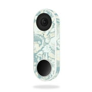 MightySkins NEHEL-Blue Seashells Skin for Nest Hello Video Doorbell - Blue Seashells