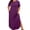 D1-Purple, variant on Women's Plus Size Maxi Dress with Pockets, Valentine's Day Galentine's Self-Care Gift for Her, Navy Blue Vertical Floral 2X Side Slit Short Sleeve Long Dress