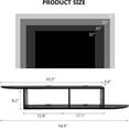 thumbnail image 2 of Hyxoo Floating TV Stand with Storage, 55" TV Shelf for Wall, Floating Entertainment Center Wall Shelf for Living Room, Bedroom, Black, 2 of 7