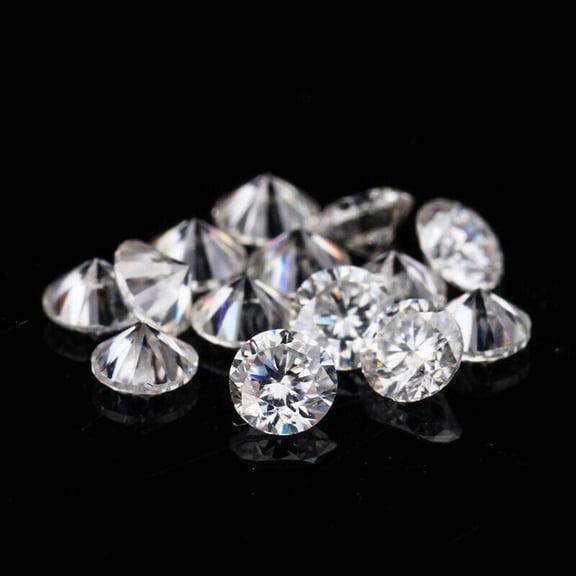 Synthetic Moissanite Loose Round D Color VVS1 2 mm Size 16 PCS LOT Gemstone