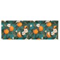 thumbnail image 6 of Yayeee Kitchen Valance Rod Pocket 54" x 18" Living Room Window Curtain, Orange Leaves, 6 of 6