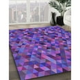 thumbnail image 3 of Ahgly Company Machine Washable Indoor Rectangle Transitional Jasmine Purple Area Rugs, 5' x 8', 3 of 7