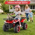 thumbnail image 2 of OLAKIDS 12V Kids ATV Quad with 2 Speeds, Spring Suspension, LED Lights, Music & Story Player, Big Tires, 2 Storage Spaces, Ride On Car for Boys Girls Ages 3+, 2 of 9