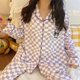thumbnail image 1 of Conjunto de pijama fino de dibujos animados Sanrio Hellokitty, cárdigan de manga larga, pantalones de estilo japonés Kawaii, ropa de estar por casa, primavera y otoño, 1 of 1