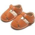 thumbnail image 4 of Baby Toddler Girls Boys Sandals - Soft Rubber Sole Leather Baby Walking Shoes(Infant/Toddler), 4 of 7
