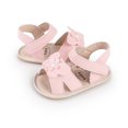 thumbnail image 6 of Nmnitkp Baby Sandals Infant Baby Girls Summer Sandals with Flower Bowknot Soft Sole Newborn First Walker Crib Dress Shoes & Anti-Slip Design Sandals, 6 of 9