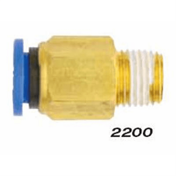 Milton Industries Straight - Tube 1/4" OD - 10-32 M.THD.