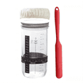 thumbnail image 1 of Bread Fermentation Glass Jar,Have Breathable Cloth Cover,Thermometer,Reusable Sour Dough Jar,Bread Baking,Large, 1 of 8