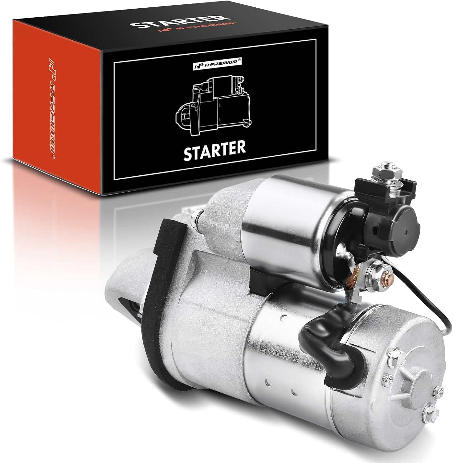 A-Premium Starter Motor Compatible with Infiniti EX35 2008-2012, FX35 2009-2012, G35 2007-2008, M35 2009-2010, V6 3.5L, 12V 1.4KW 12 Teeth CW, Replace# 23300-JK20A, S114-927