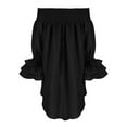 thumbnail image 7 of Diufon Plus Size Womens Dresses off Shoulder Ruffle Long Sleeve Dress Fall Casual Solid Color Dress, 7 of 7