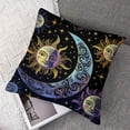 thumbnail image 7 of Acheng Pillow Covers Set,Purple Sun Moon Stars Double-Sided Print Cushion Cases for Sofa Bedroom Car Decorative Pillowcase Set Of 2 18x18in, 7 of 7
