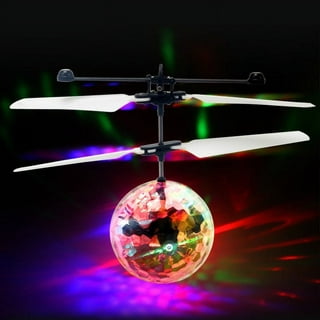 Baztoy Balle Volante, RC Flying Ball Jouets Cadeau pour Enfants , Induction  Infrarouge Helicoptere Drone Avion avec LED&Télécommande