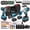 2*6.0Ah batteries + 3-piece set, variant on DGB 21V Cordless Power Tool Combo Kit, Brushless Impact Drill & Impact Wrench, Rechargeable Lithium Battery Powered Hand Tools Set for Home Repair, Construction & DIY Projects